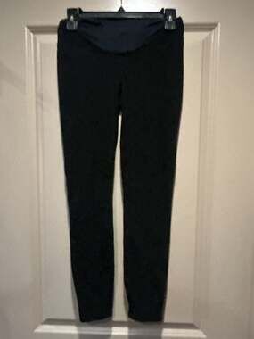 Spanx Maternity Black Ponte Ankle Pants Size XS